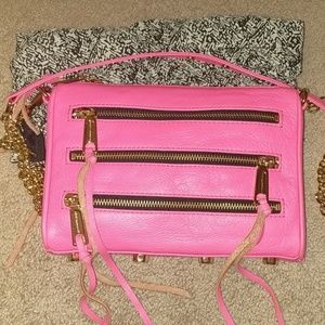 Rebecca Minkoff Pink Mini 5 Zip Crossbody